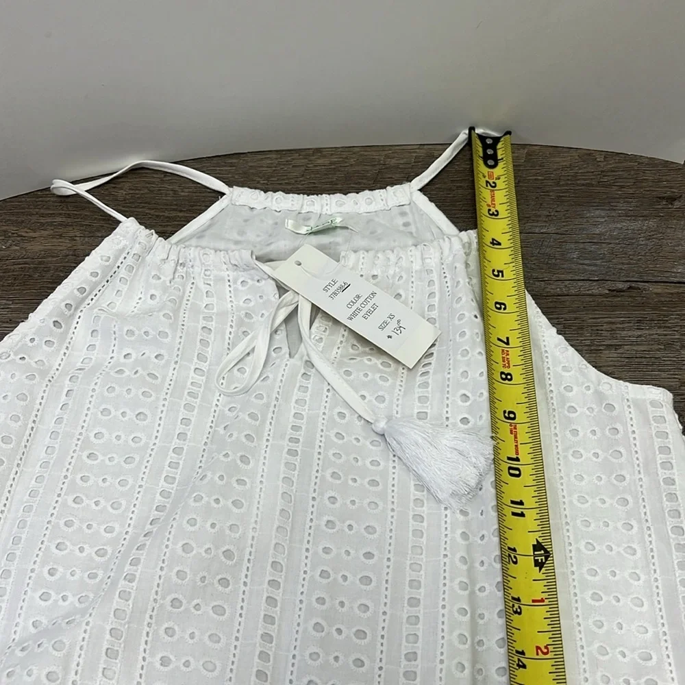 NWT Jade Melody Tam White Eyelet Dress XS